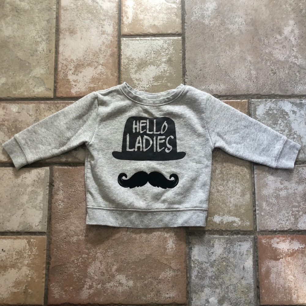 Joe boxer baby mustache sweatshirt